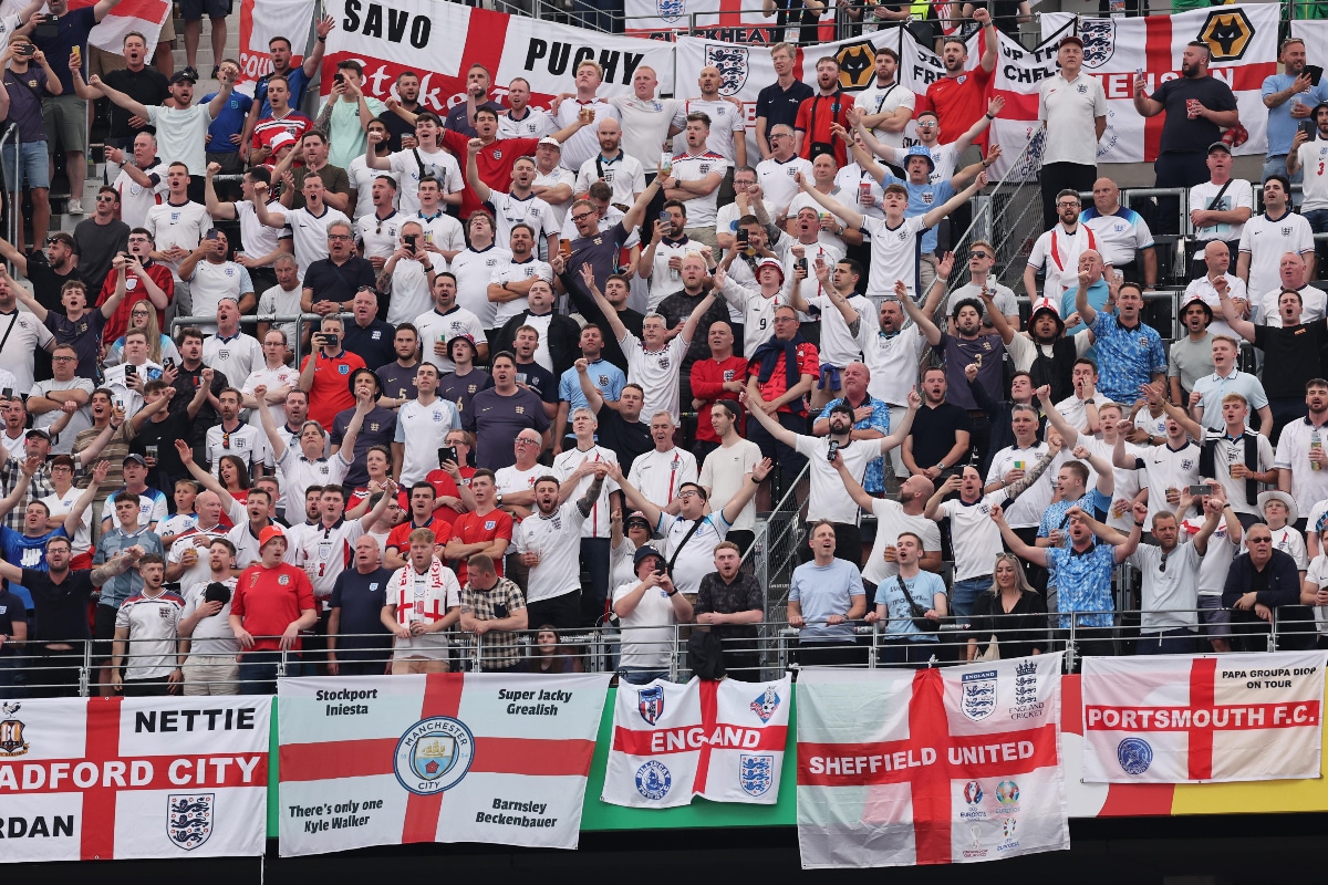 England fans boo team off
