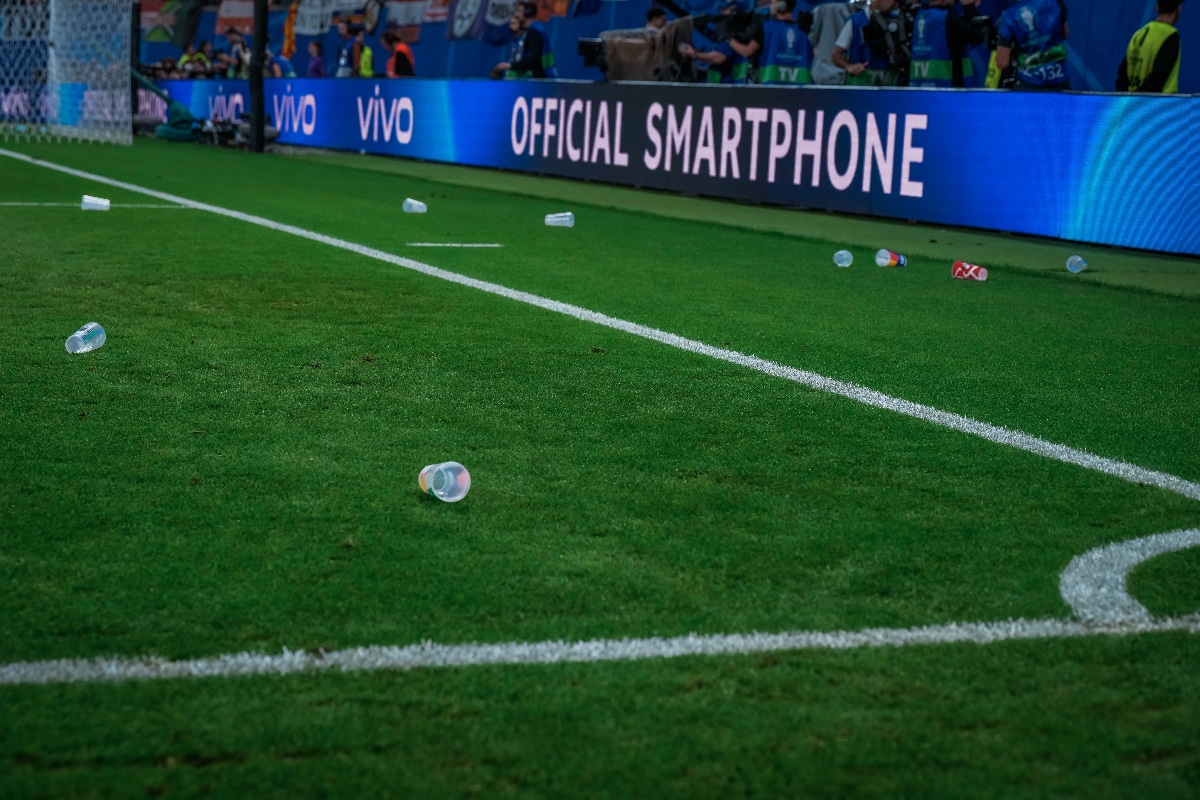 beer throwing at euro 2024