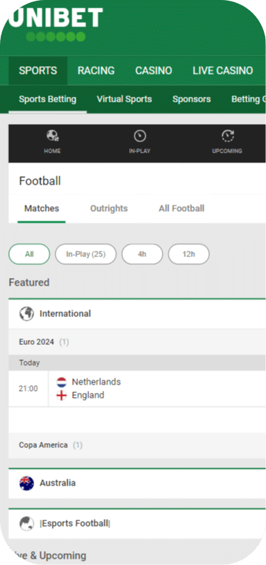 Unibet football betting