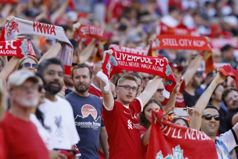 Liverpool football chants and lyrics: You&rsquo;ll Never Walk Alone, Red and White Kop & more