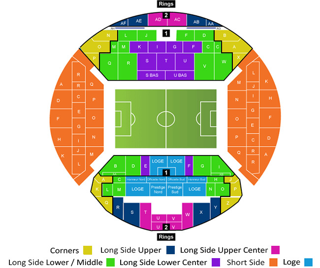 Marseille Velodrome Seating Plan