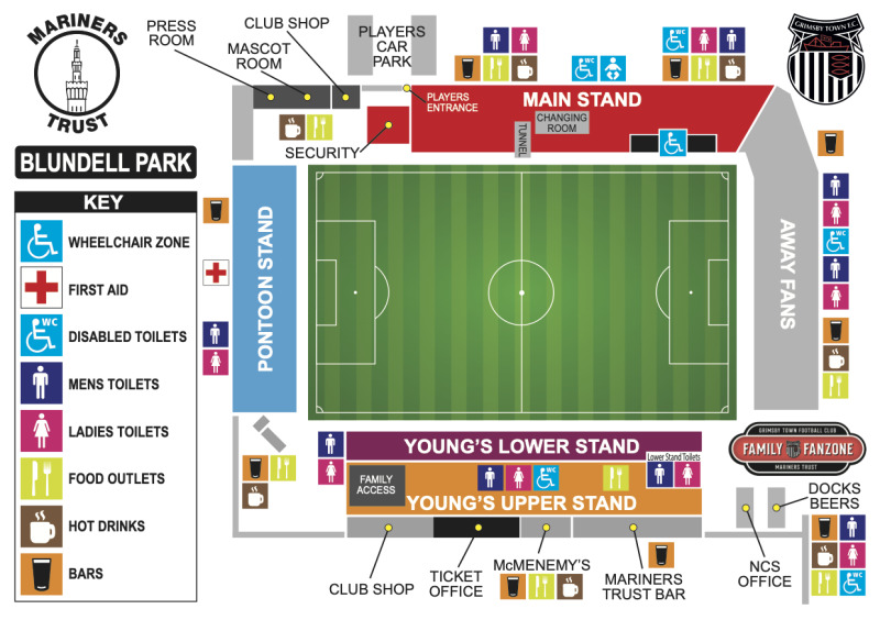 Blundell Park seating plan 