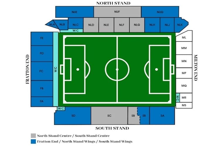 Fratton Park seating plan