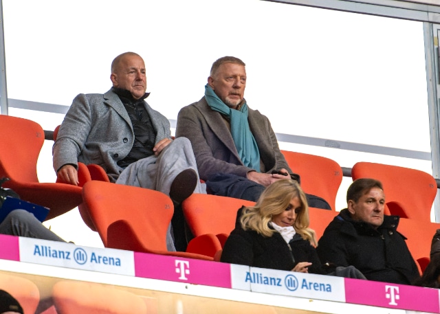 boris becker at the allianz arena
