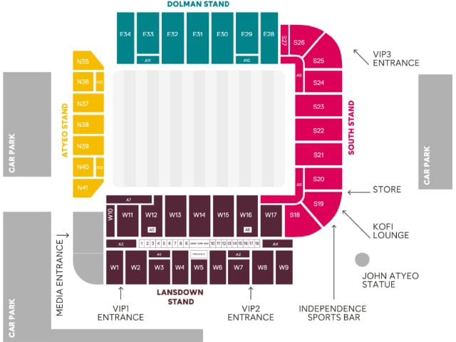 ashton gate seating plan