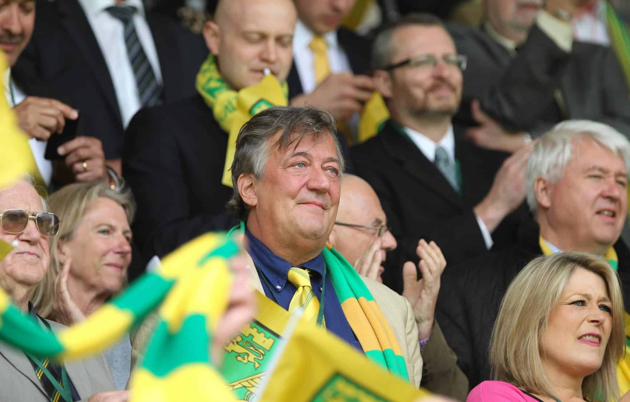 Stephen Fry carrow road
