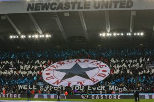 St james' park blue star tifo 