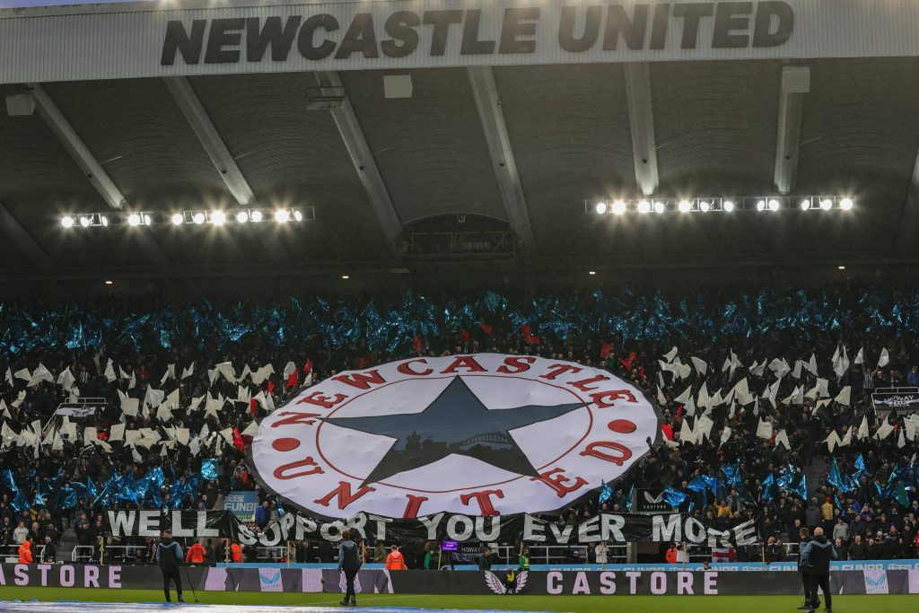 St james' park blue star tifo
