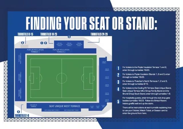 bristol rovers seating plan