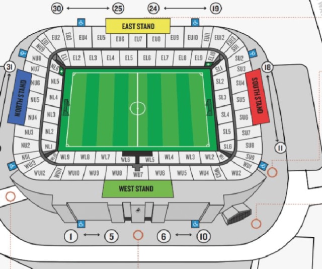 swansea.com stadium seating plan