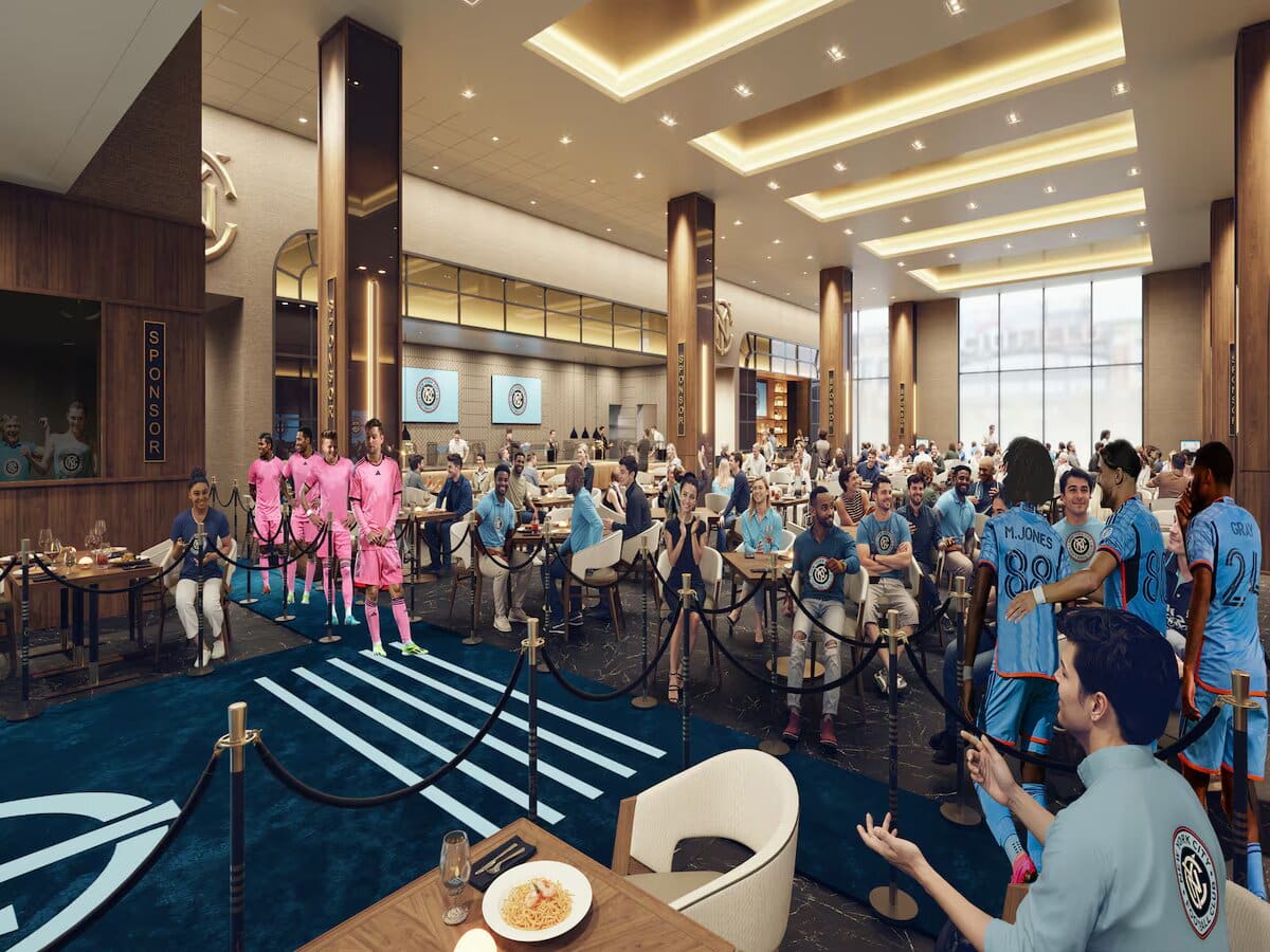 New York City FC unveils new Etihad Park Tunnel Club premium lounge 2 Etihad Park Tunnel Club stadium