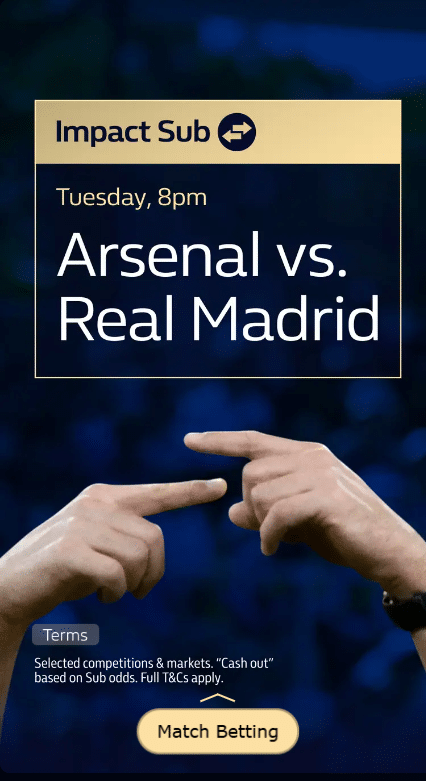 William hill impact sub feature on football UK