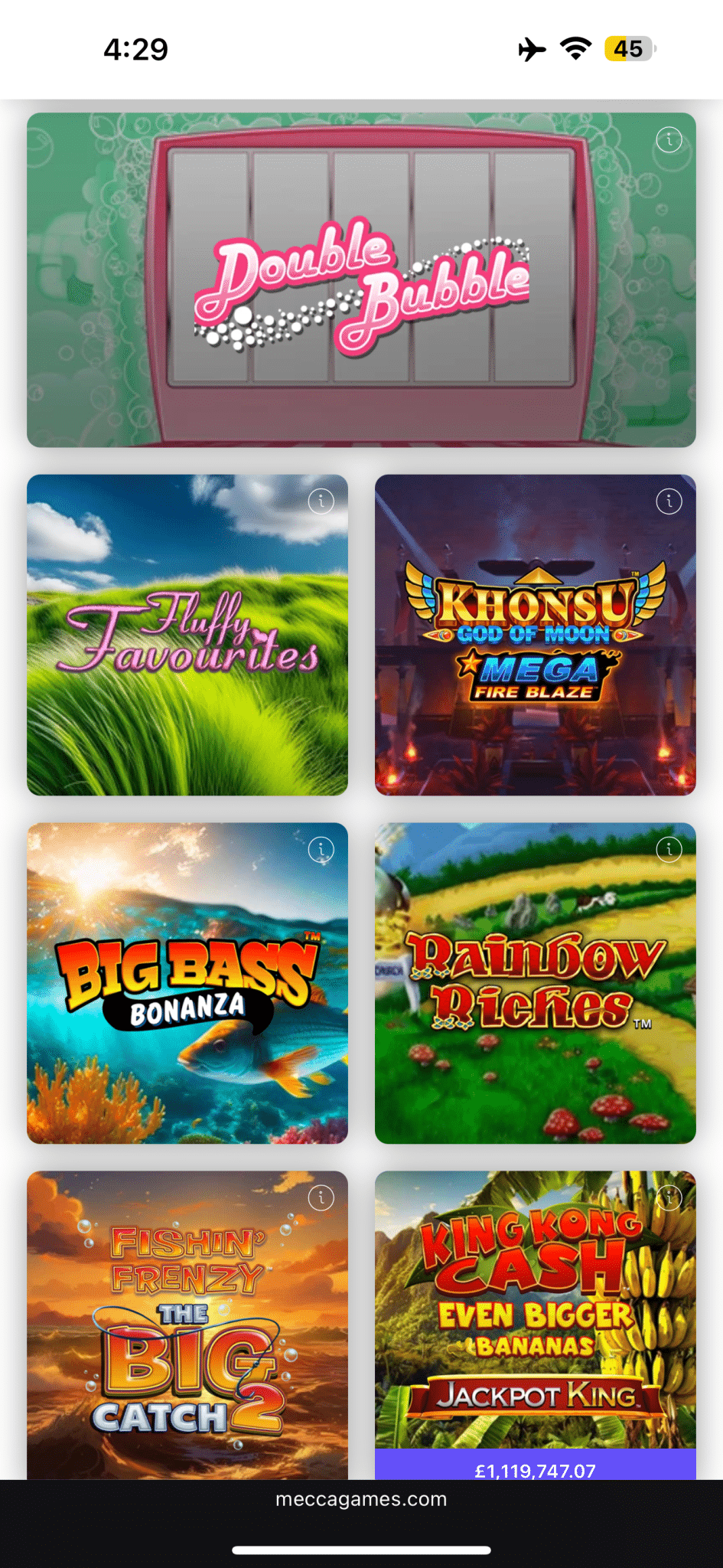 Mecca Games welcome bonus