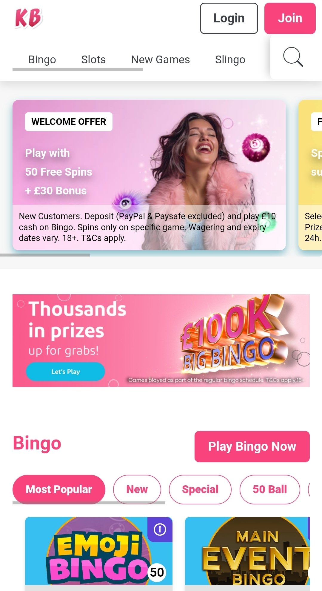 Kitty Bingo Welcome Bonus