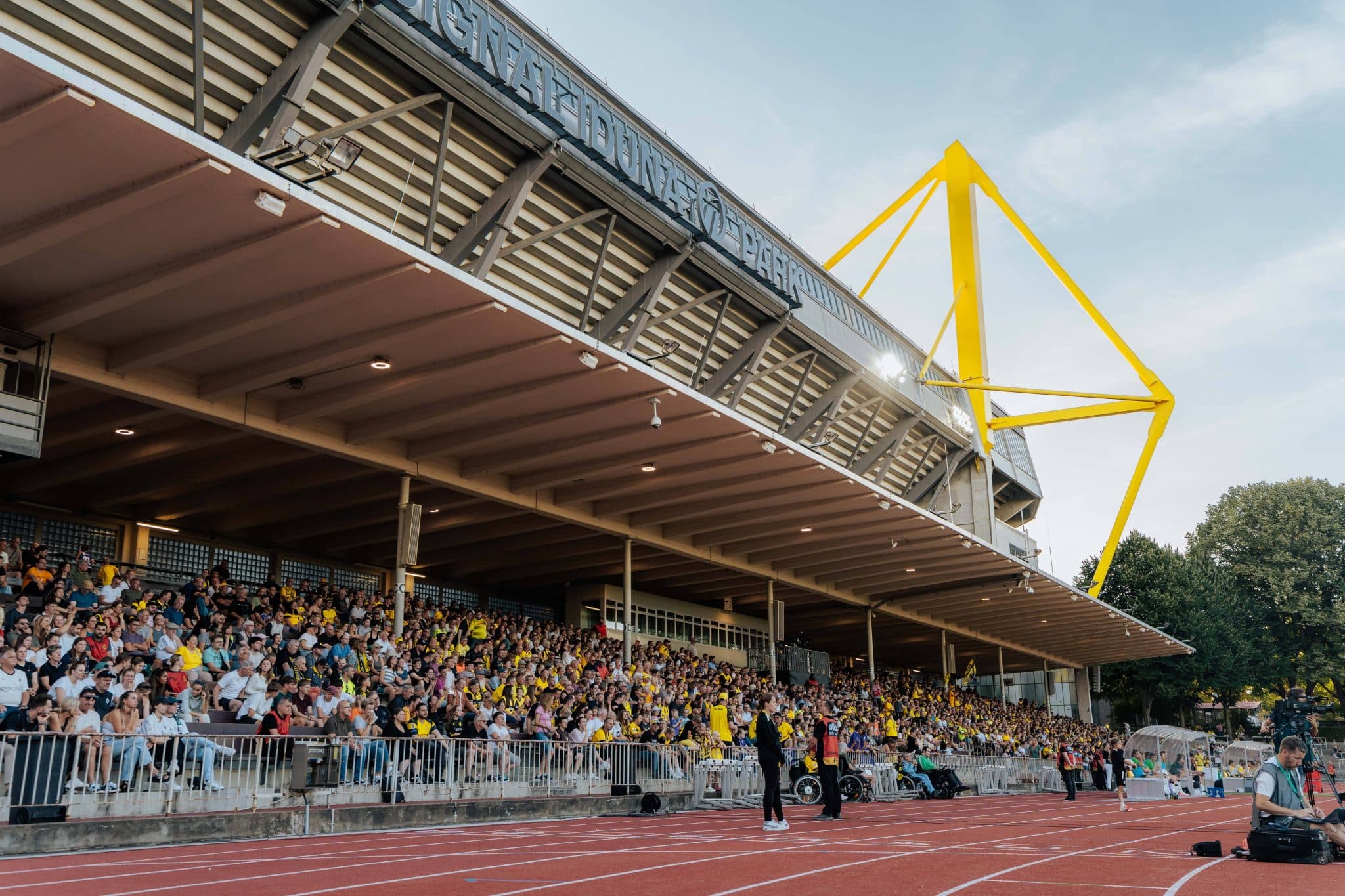One of the stands at Signa Iduna Park - Borussia Dortmund