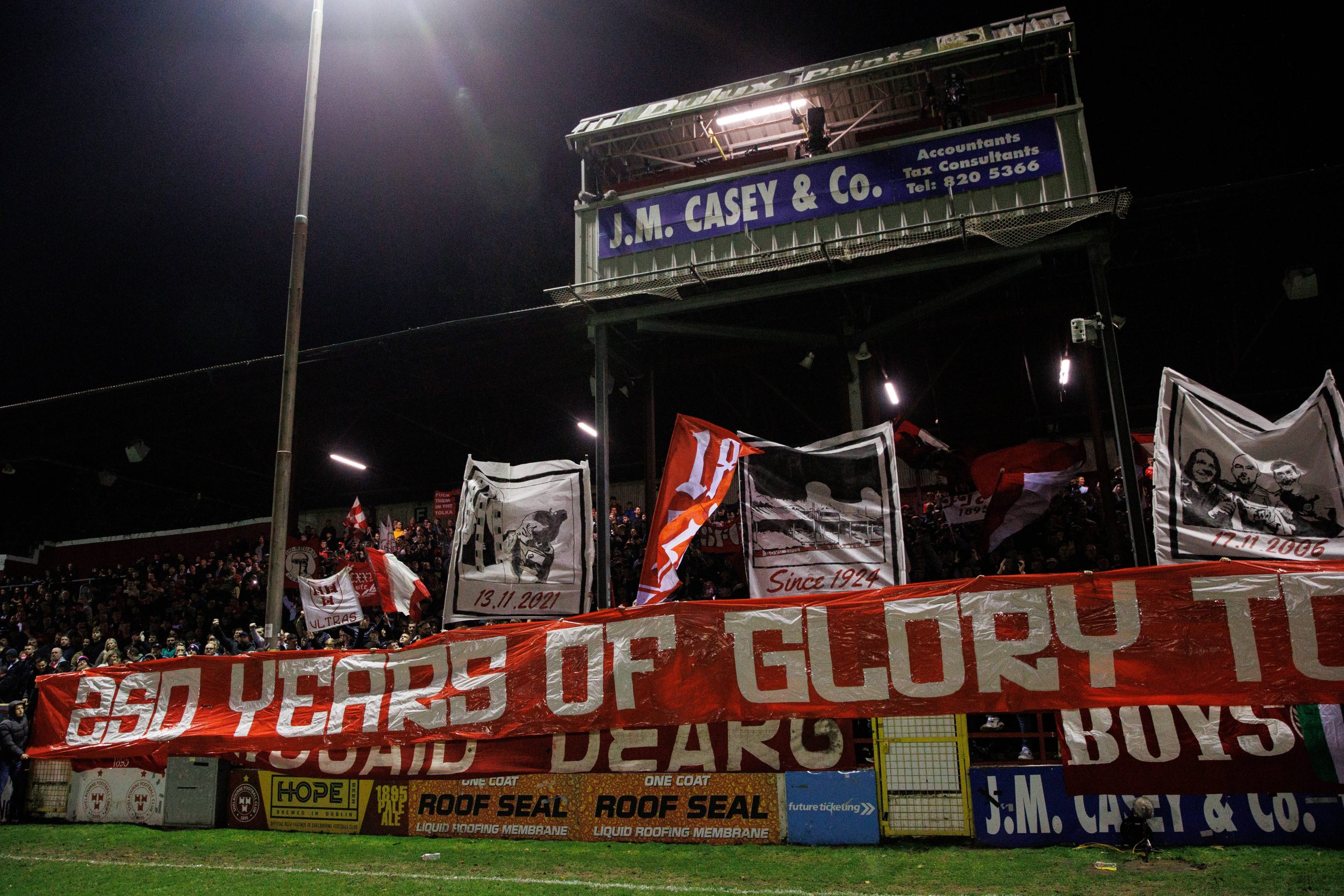 Tifo at Tolka Park