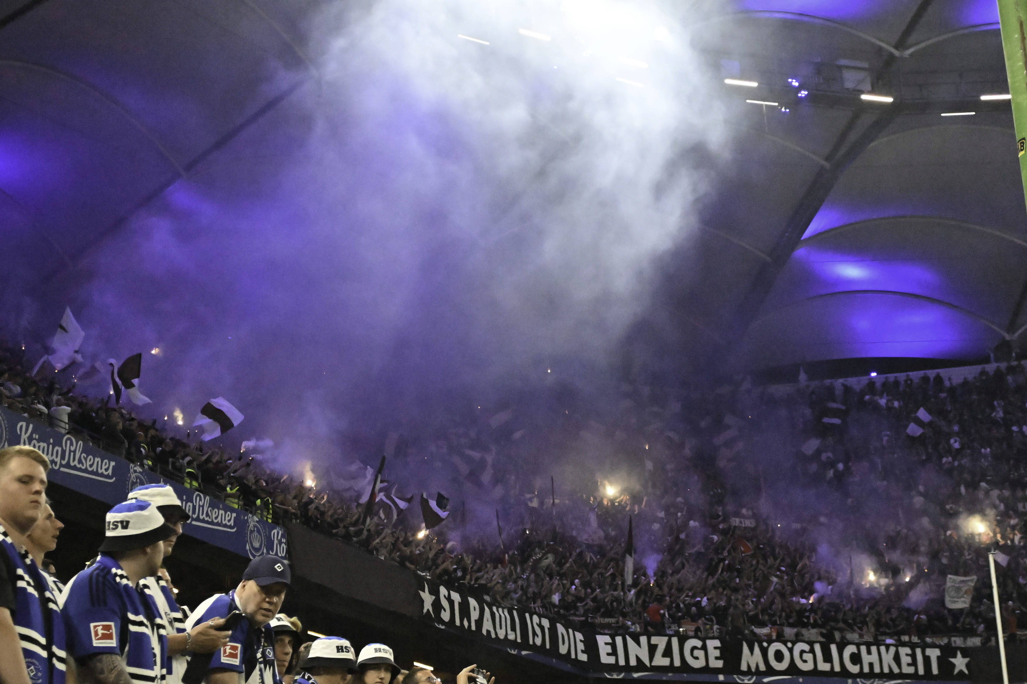 Volksparkstadion away end