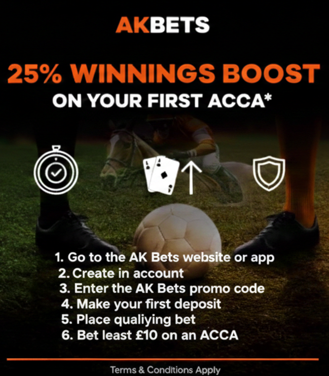 The AK Bets welcome bonus for sports