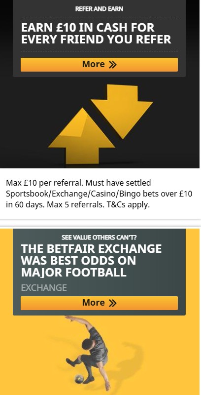betfair refer a friend and other ongoing promotions