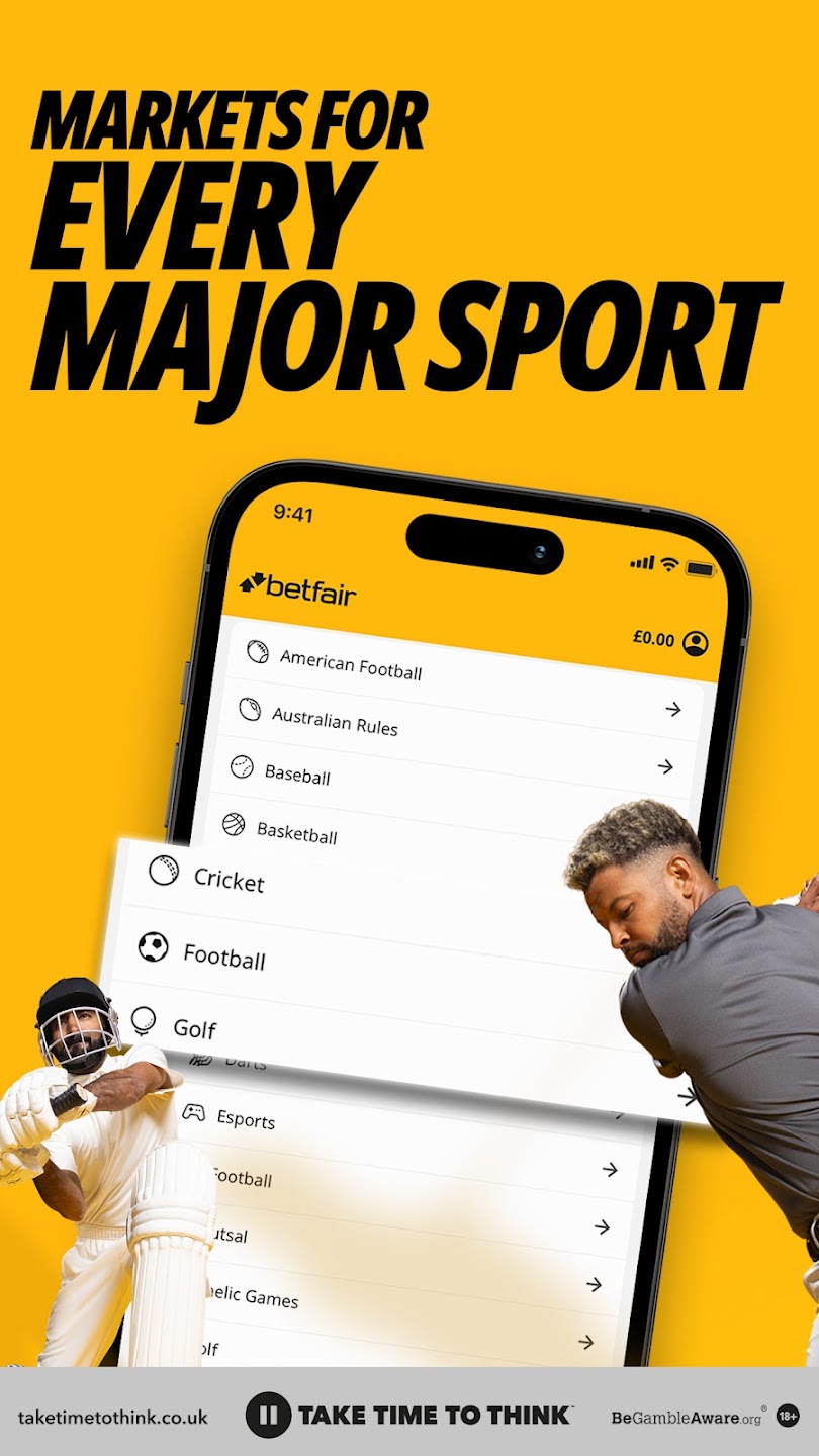 betfair markets for every major sport