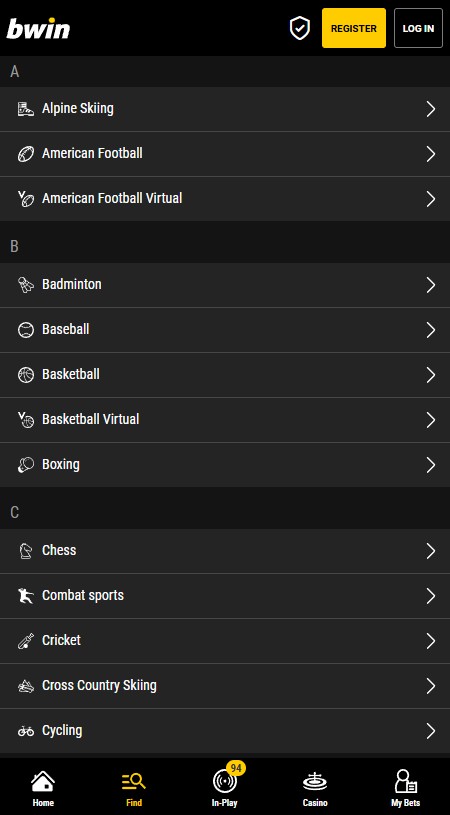 bwin review and sports betting markets available