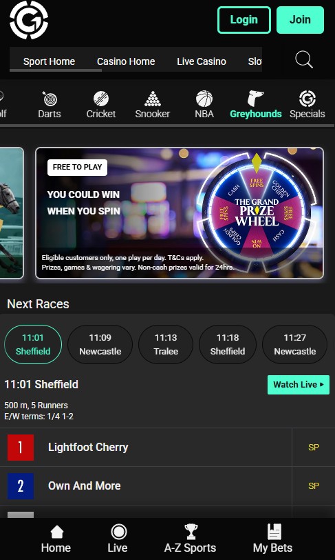 grosvenor sports betting, greyhounds