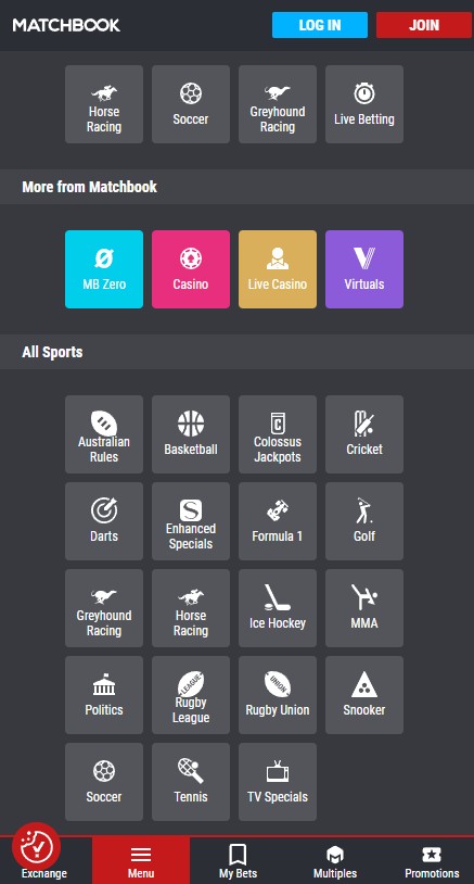 matchbook review: all sports and popular exchange sports