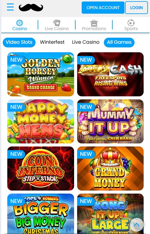 mr play review, casino games overview