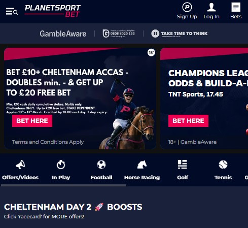 planet sport bet review and sign up sports offer