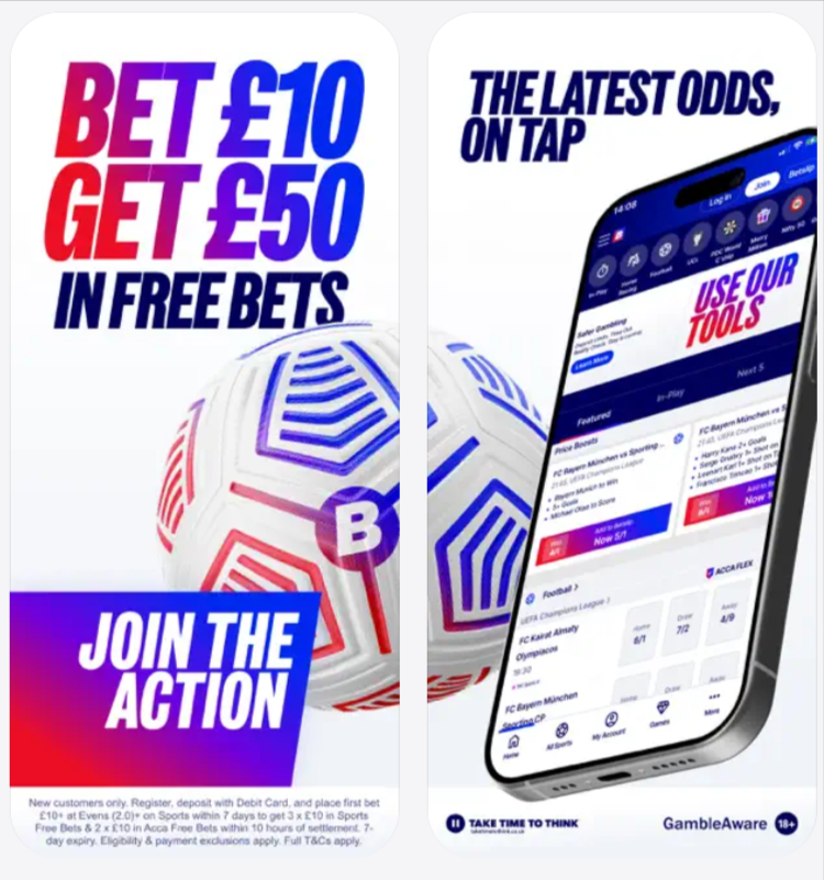 Betfred welcome offer and other bonuses: Get &pound;50 free bets on the app
