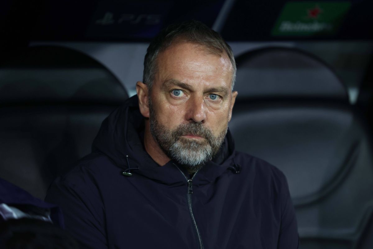 Barcelona given huge Champions League boost as they announce latest UEFA decision on new Camp Nou 1 Barcelona head coach Hansi Flick during a Champions League game against Club Brugge