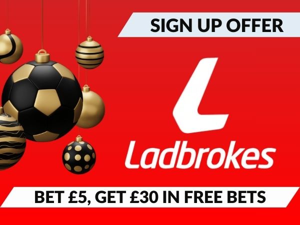 Ladbrokes sign up offer: Bet &pound;5, Get &pound;30 free bets in March 2026