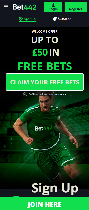 Bet442 sign up offer