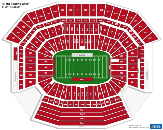 levi's stadium seating plan