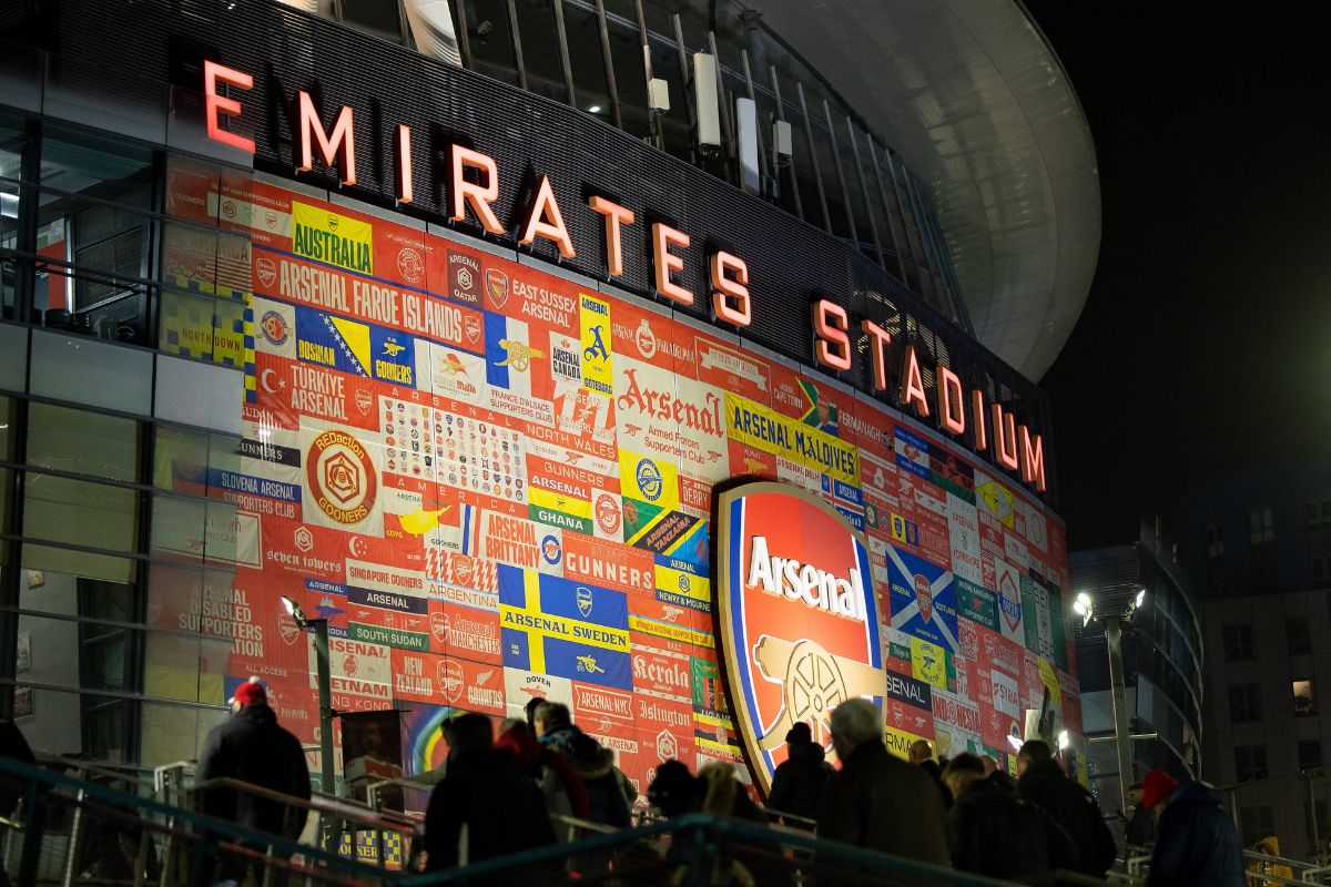 Exterior view of the Emirates Stadium