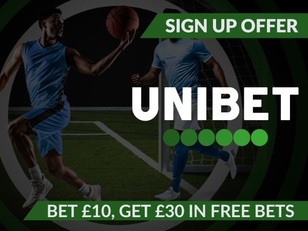 Unibet sign up offer: Bet &pound;10, get &pound;30 in free bets