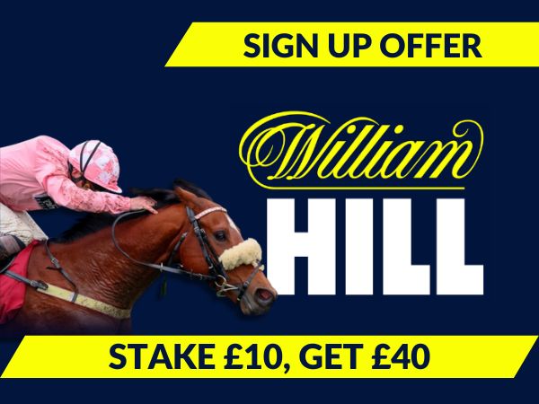 William Hill sign up offer: Stake &pound;10, get &pound;40 in free bets