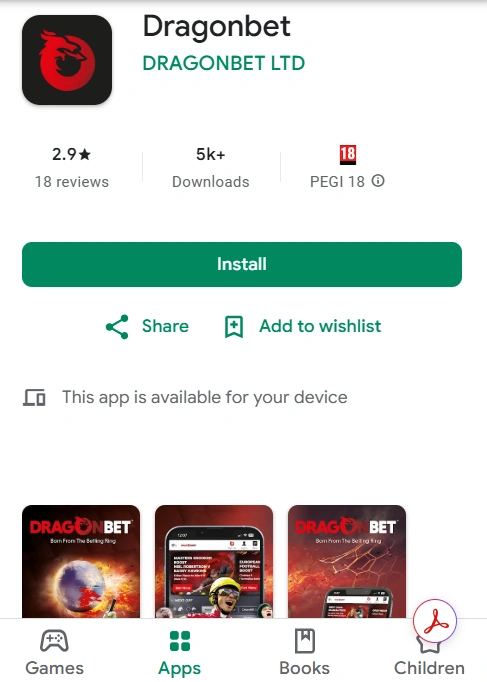 dragonbet app download on google play