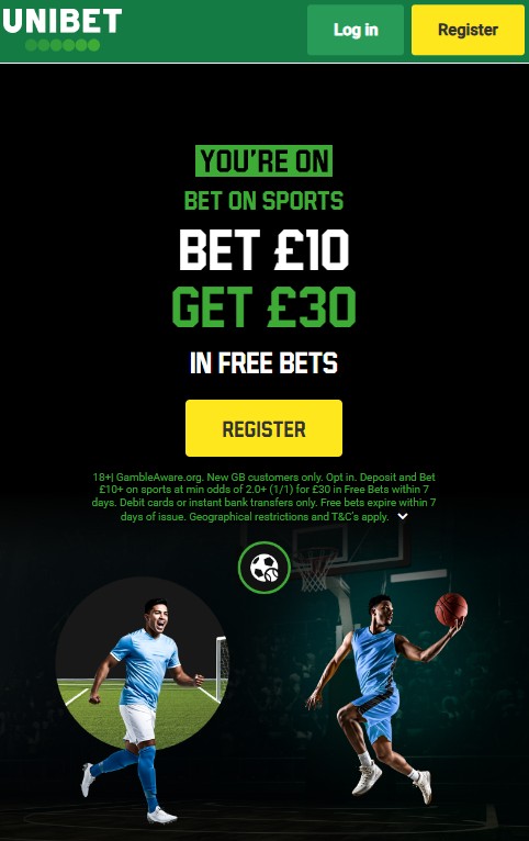 unibet sports sign up offer bet 10 get 30