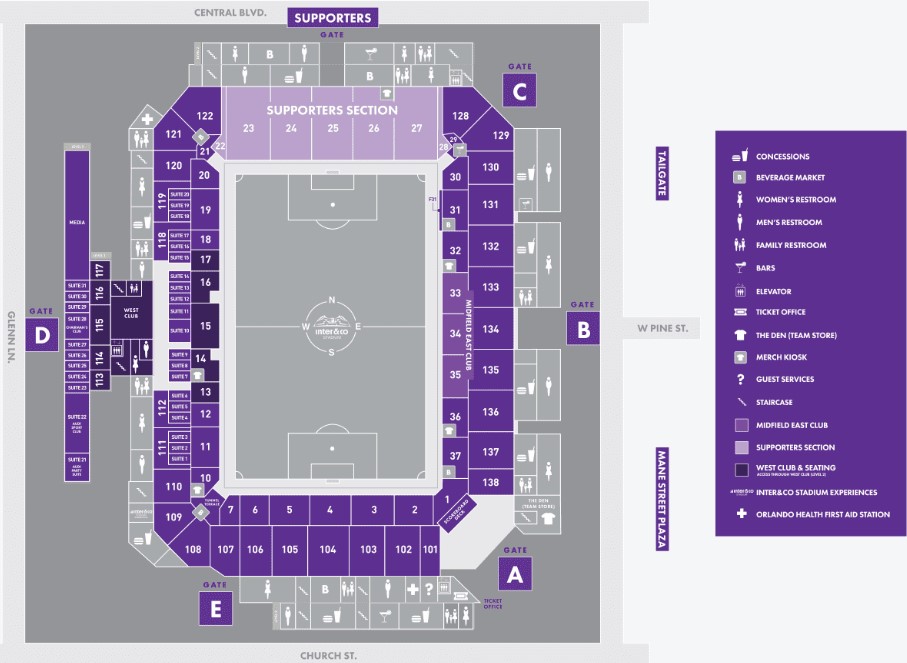 Inter & Co Stadium seating plan