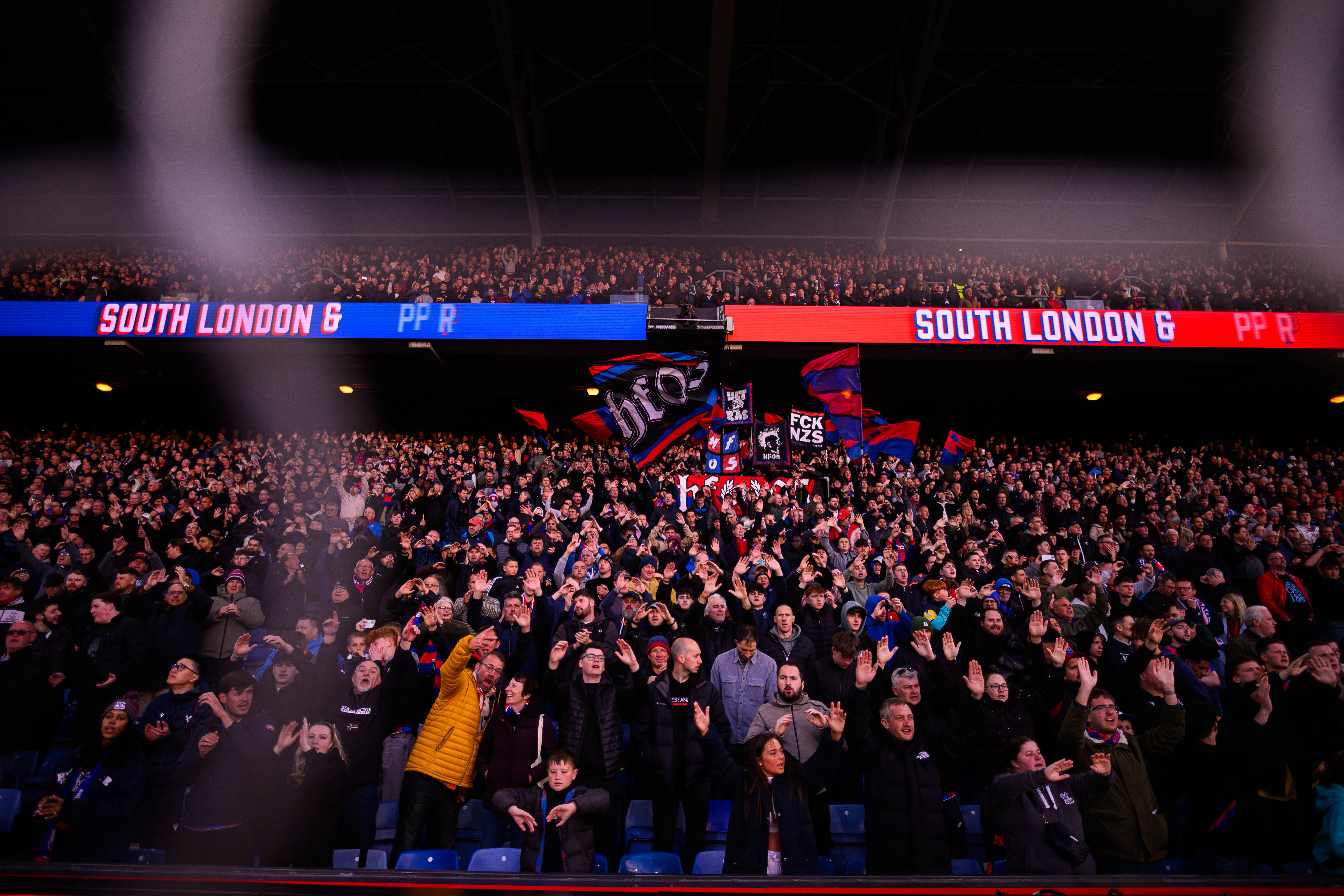 Crystal Palace fans at Selhurst Park