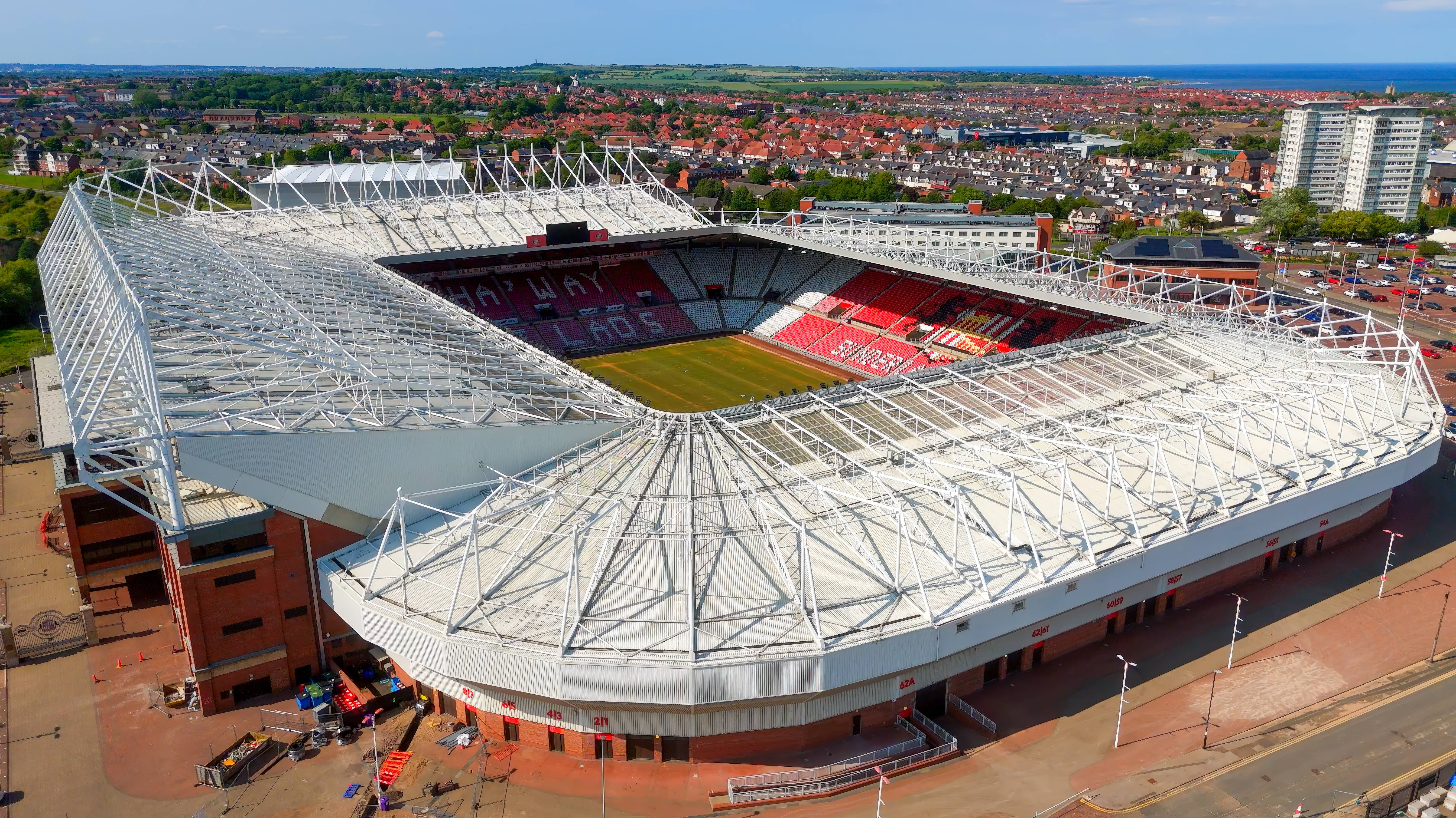 Aerial view of the Stadium of Light, Sunderland