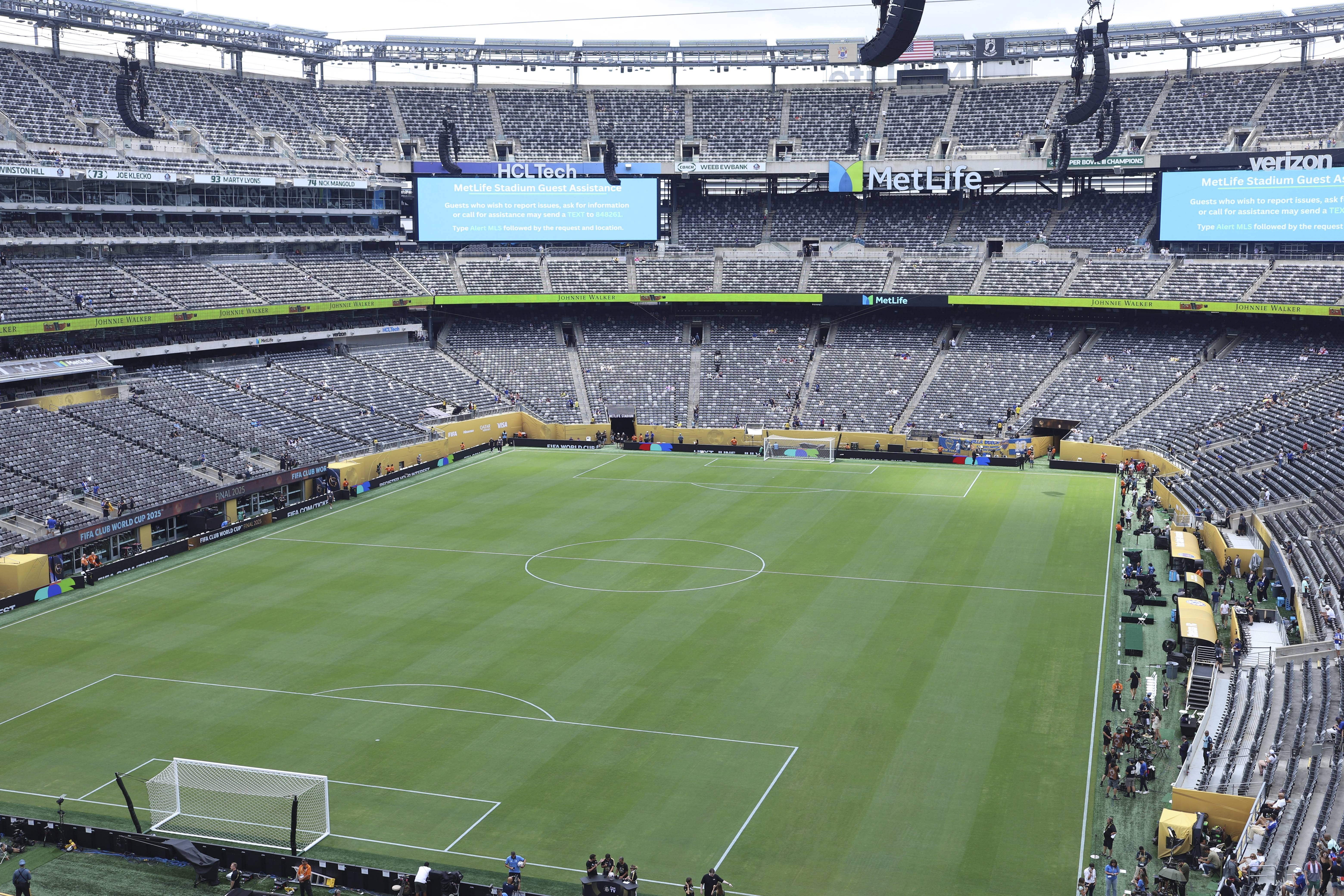 General interior view of MetLife Stadium