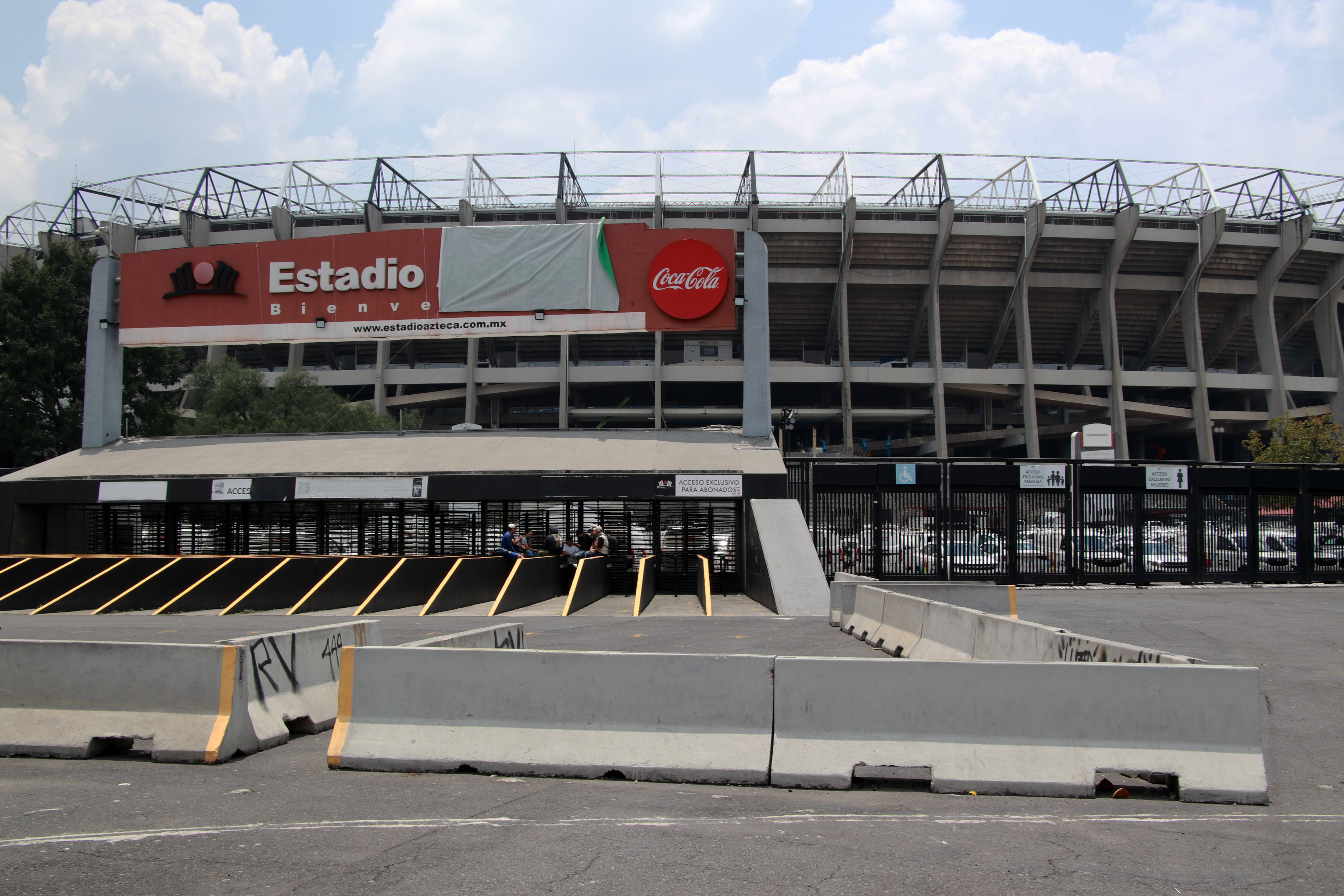 Estadio Azteca under redevelopment ahead of the 2026 World Cup