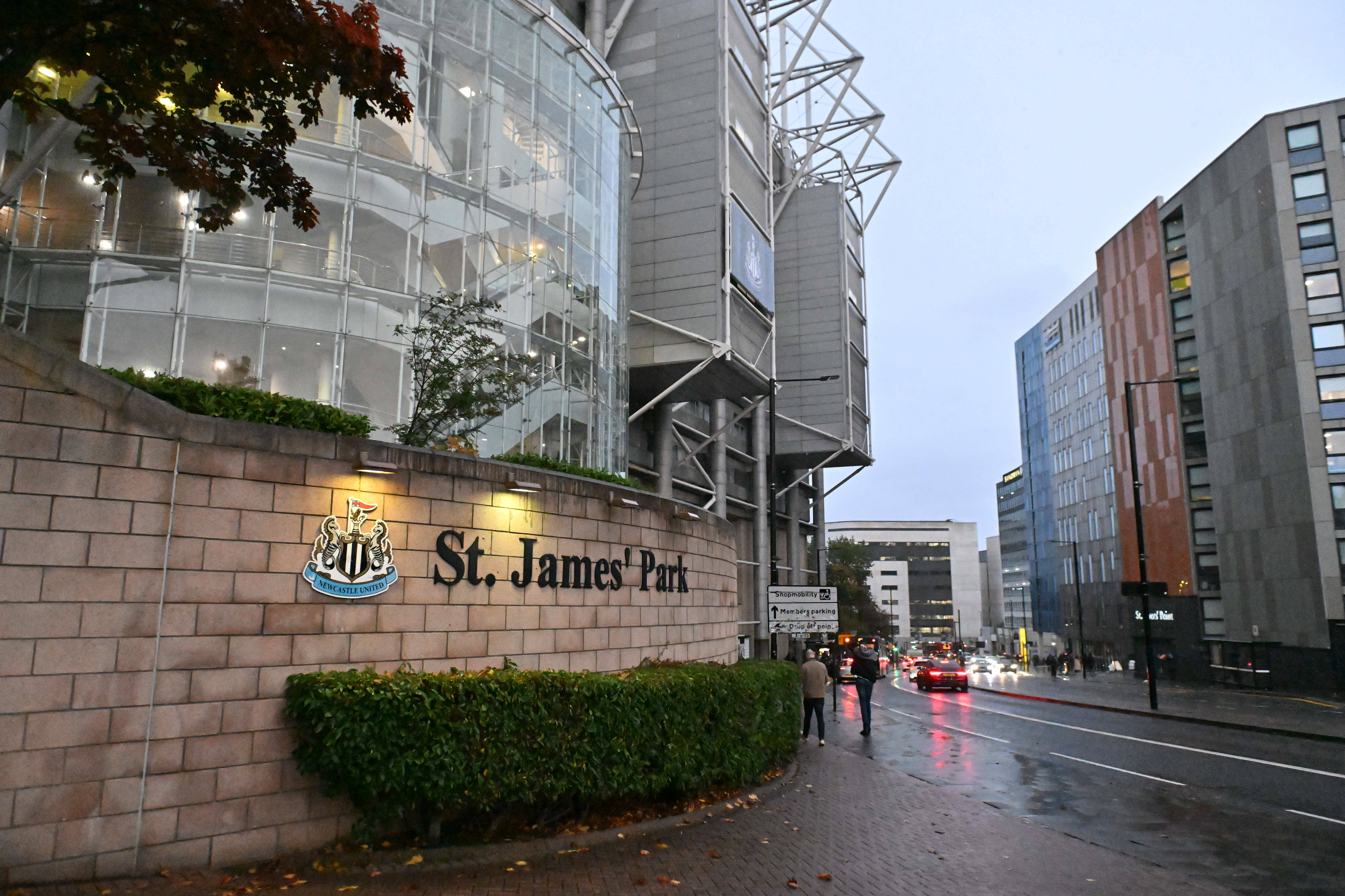 General view outside St James' Park