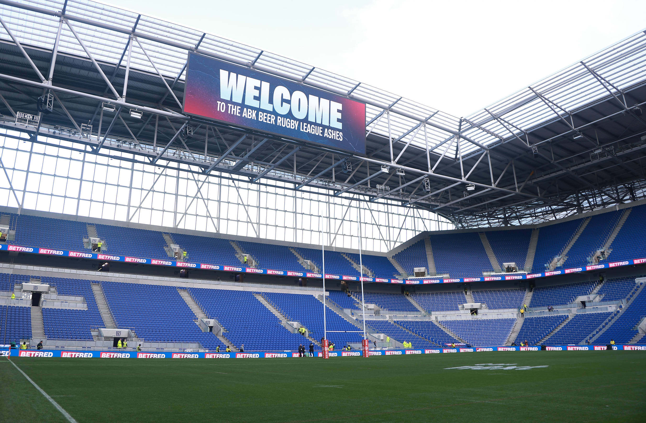 Hill Dickinson Stadium before England v Australia rugby league clash