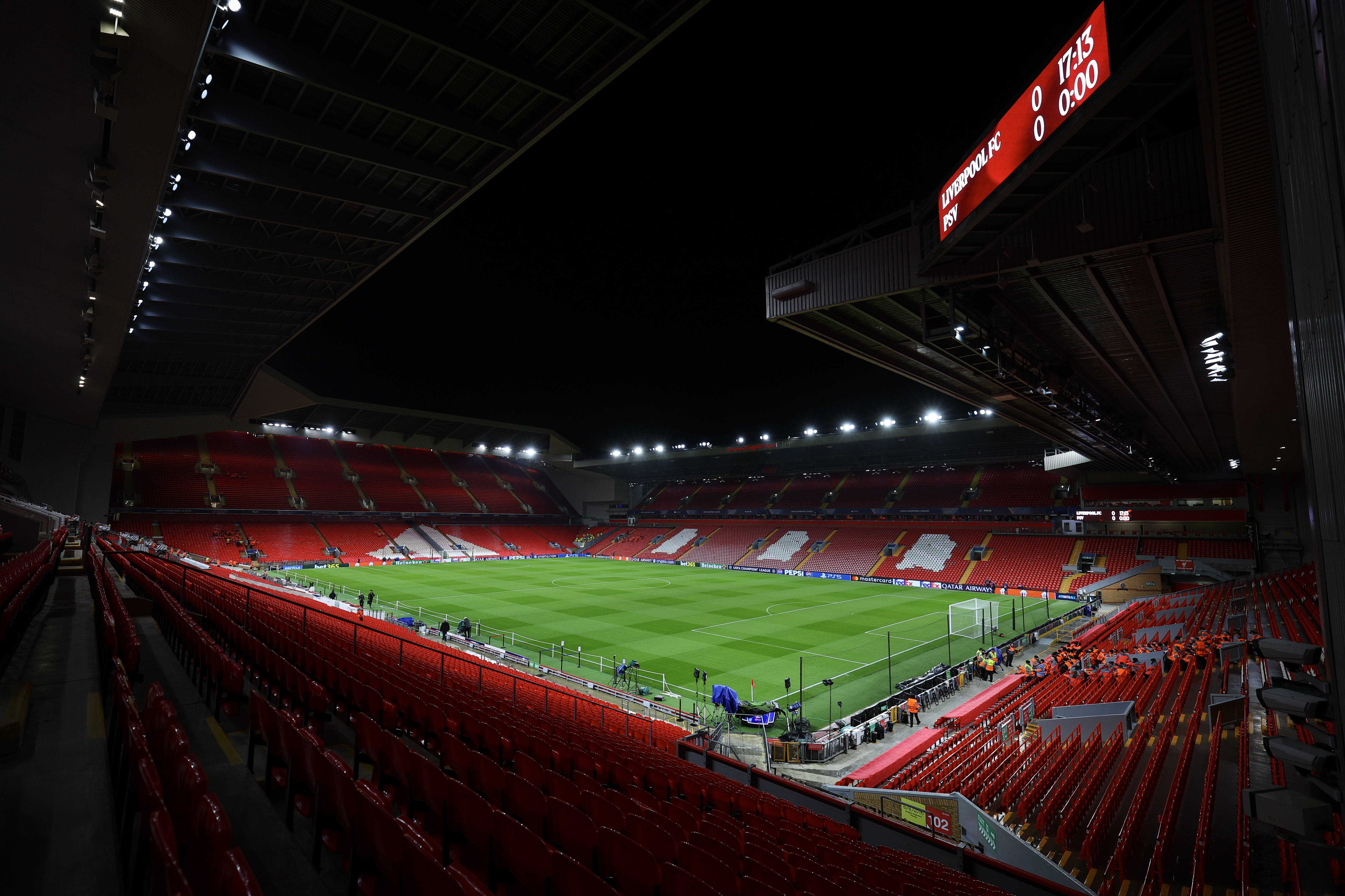 Where to Stay Near Anfield 2026: Best Hotels and Accommodation for Fans 1 A general internal view inside Anfield Stadium