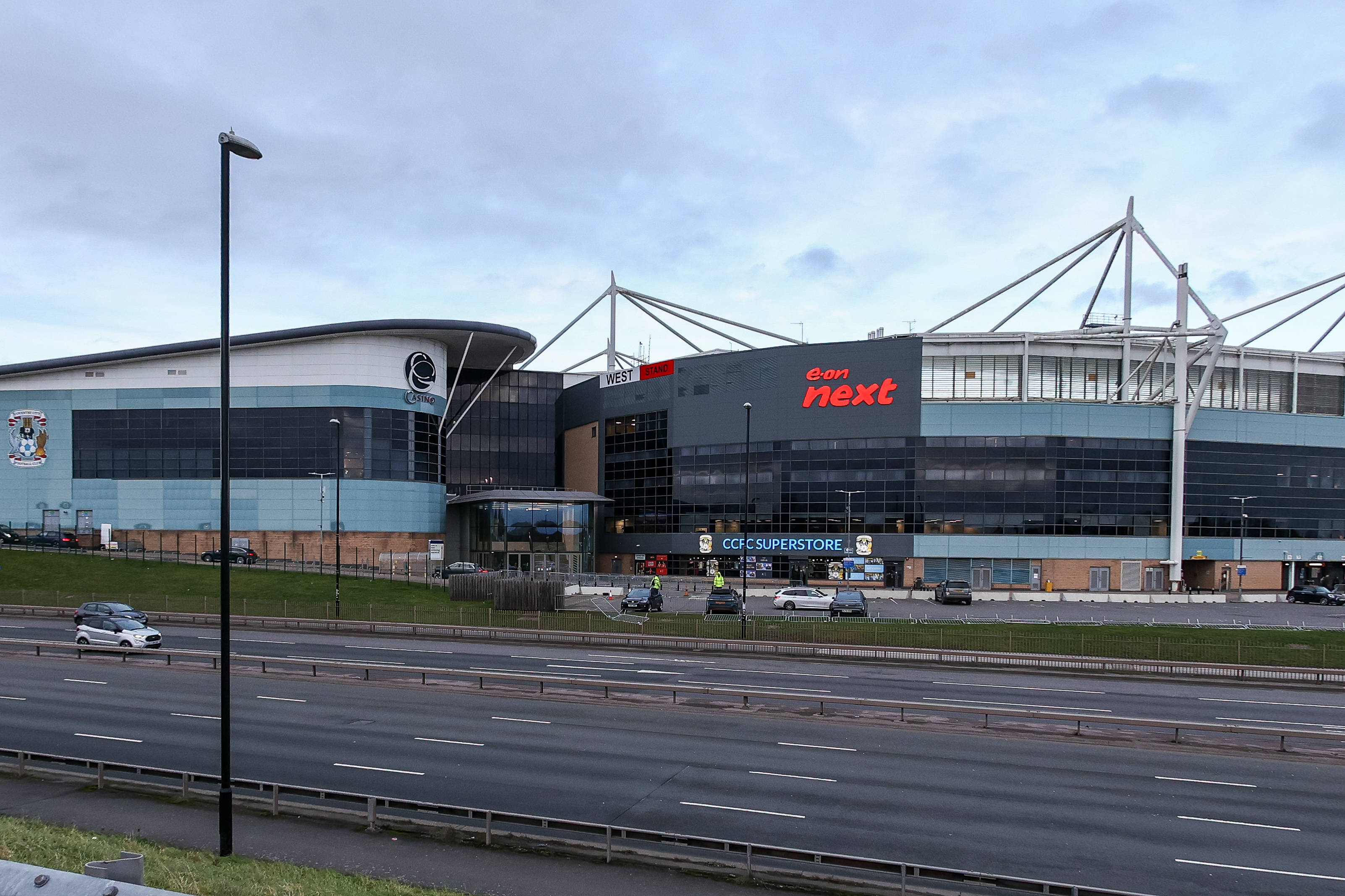 Where to Eat and Drink Near Coventry Building Society Arena 2026: Best Pubs and Restaurants for Fans 1 A view of the Coventry Building Society Arena from the car park