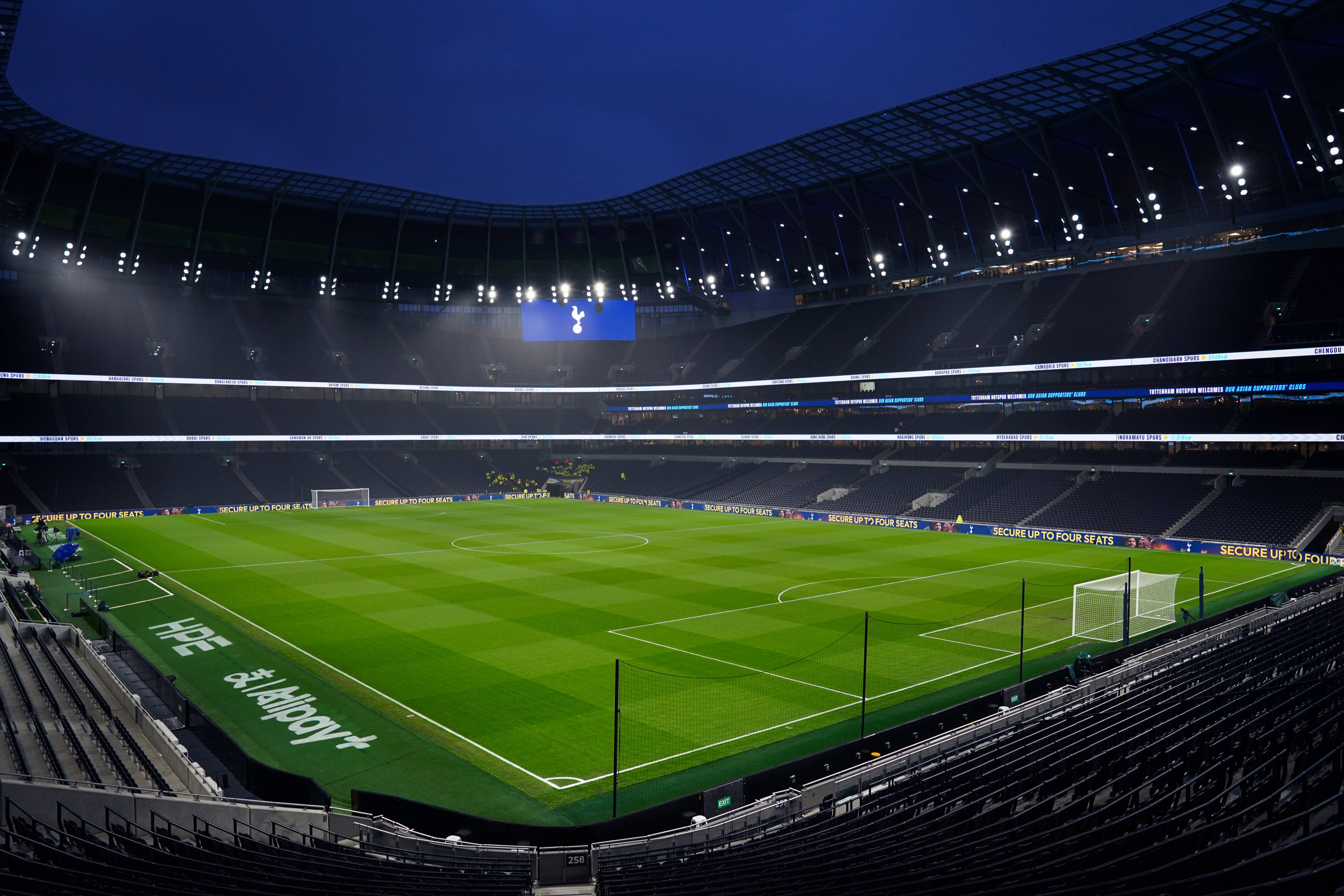 A general view inside the  Tottenham Hotspur Stadium