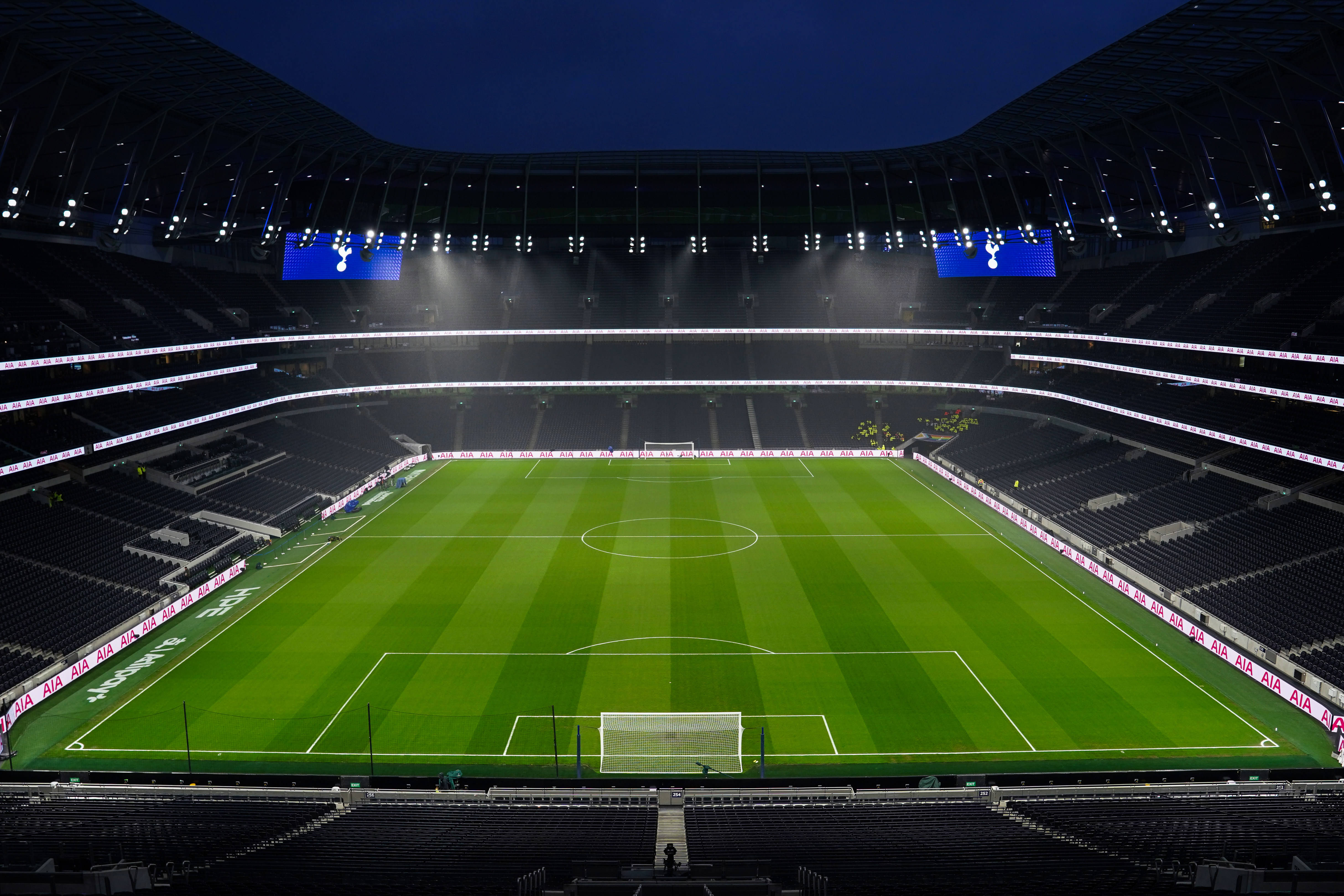 A general view inside the Tottenham Hotspur Stadium
